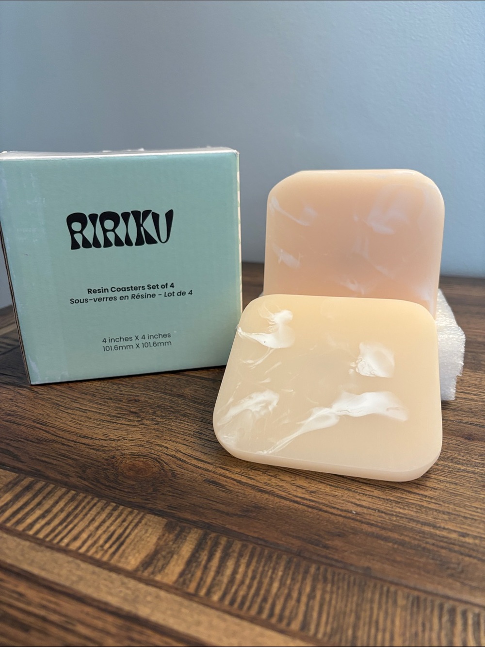 Ririku Resin Coasters Set of 4 NIB